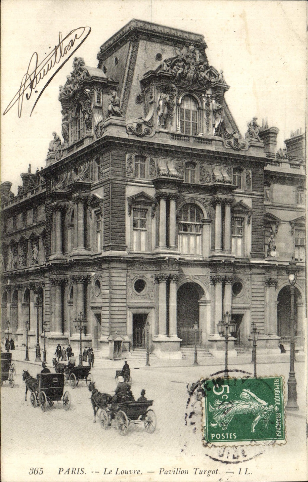 CPA Paris Le Louvre Pavillon Turgot