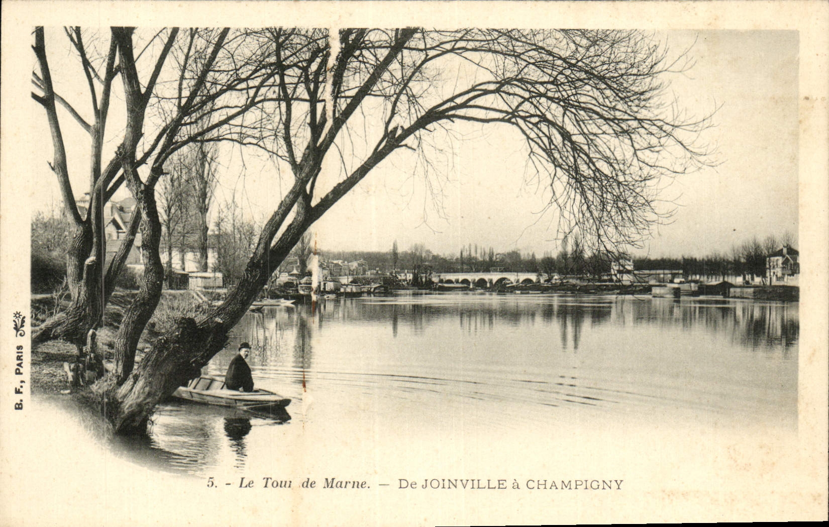 VINTAGE POSTCARD the Turn Of the Joinville Marne has Champigny