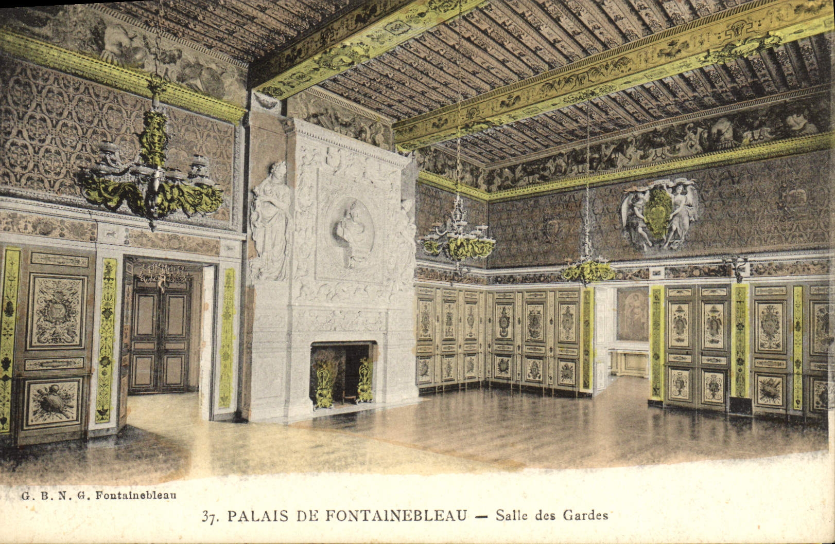 CPA Palais De Fontainebleau Salle Des Gardes