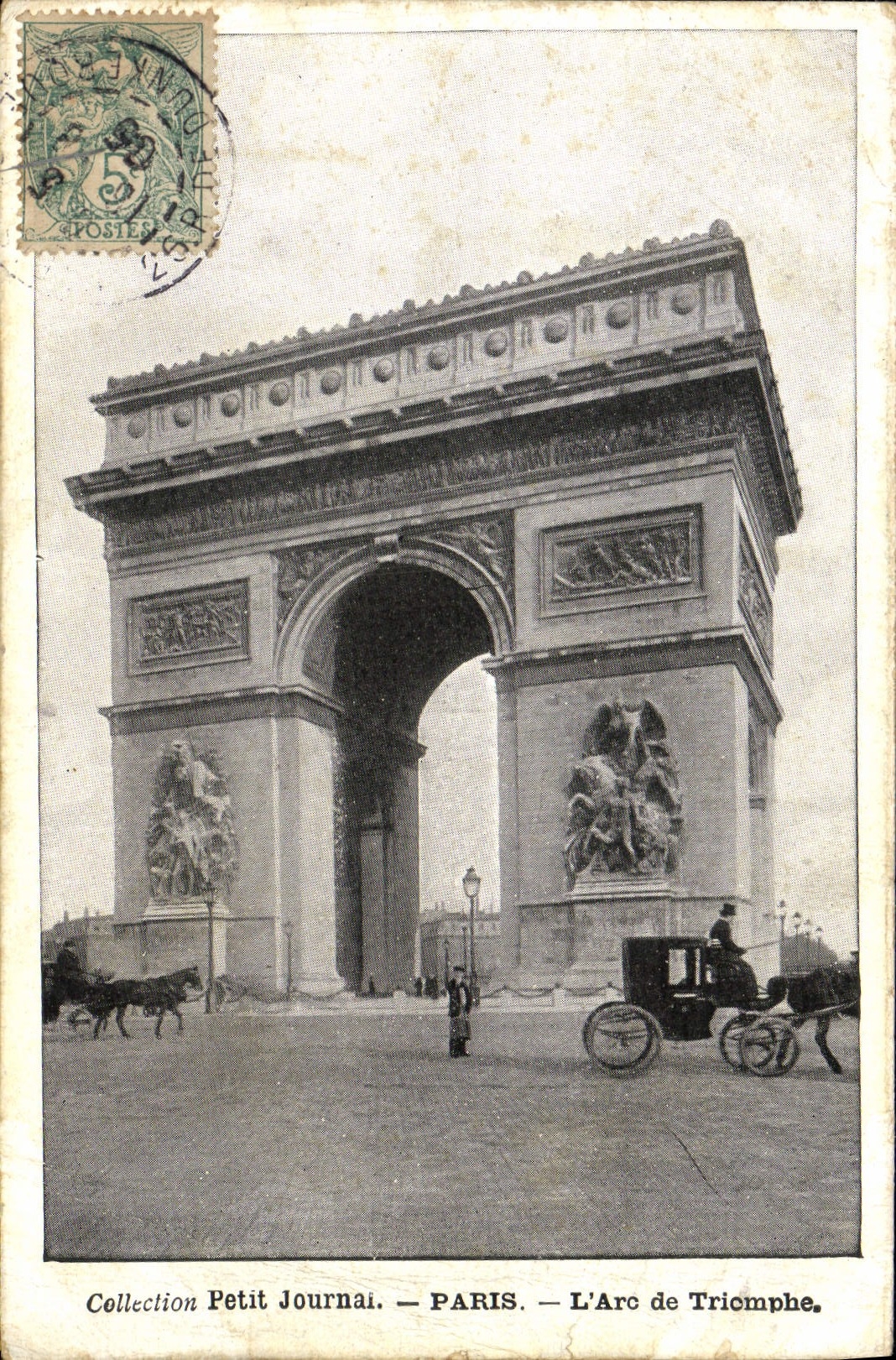 CPA Petit Journal Paris L'Arc De Triomphe