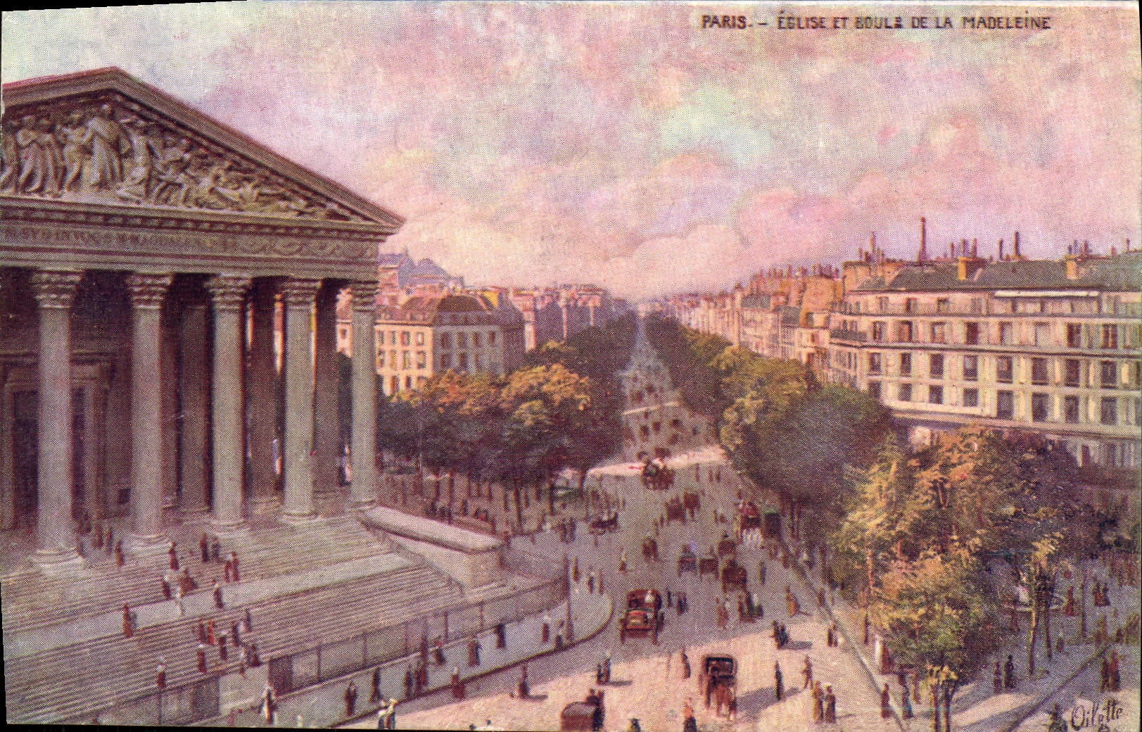 CPA Paris Eglise Et doule De La Madeleine