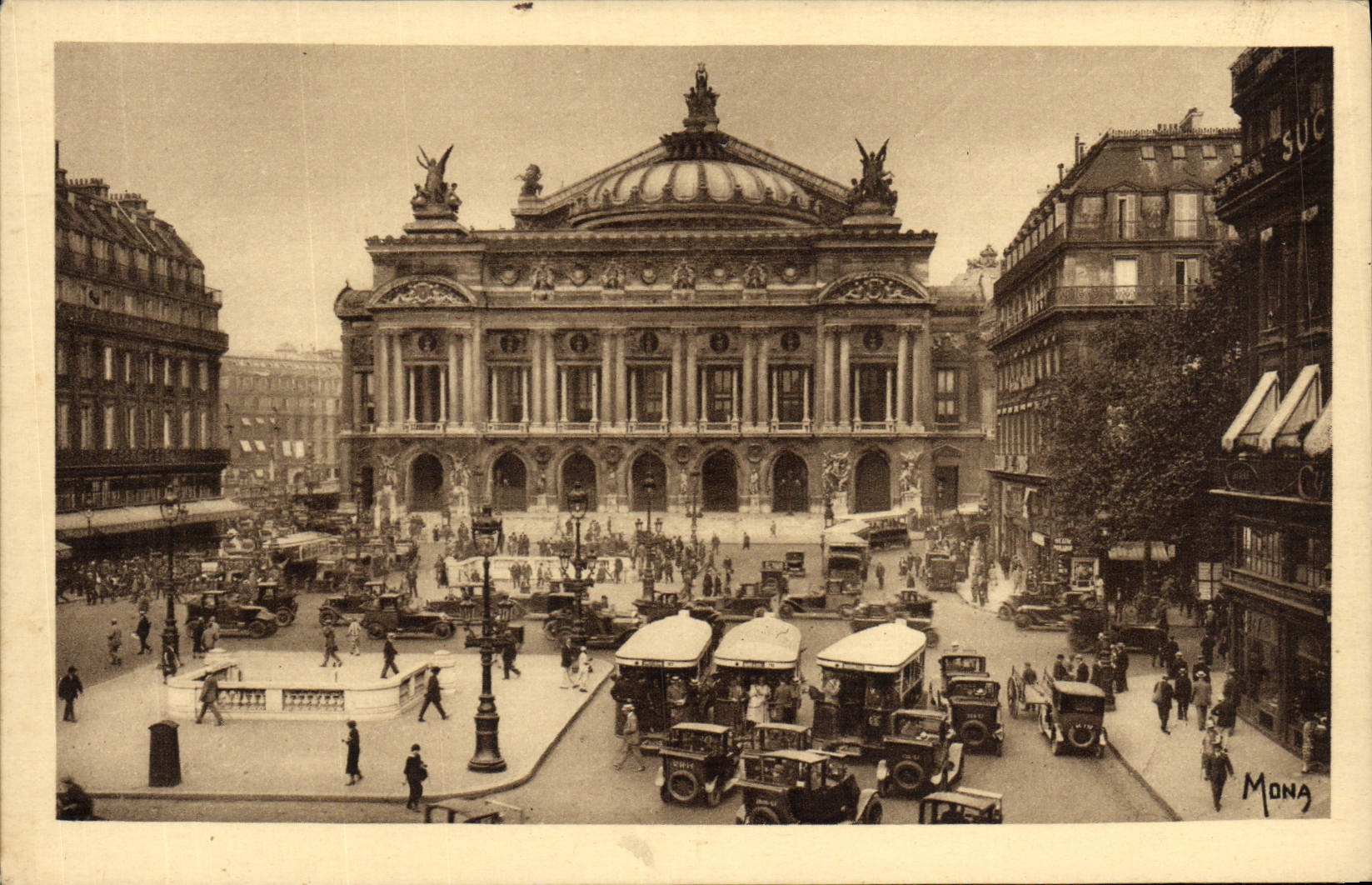 CPA Les Petits Tableaux De Paris La Place De L'Opera