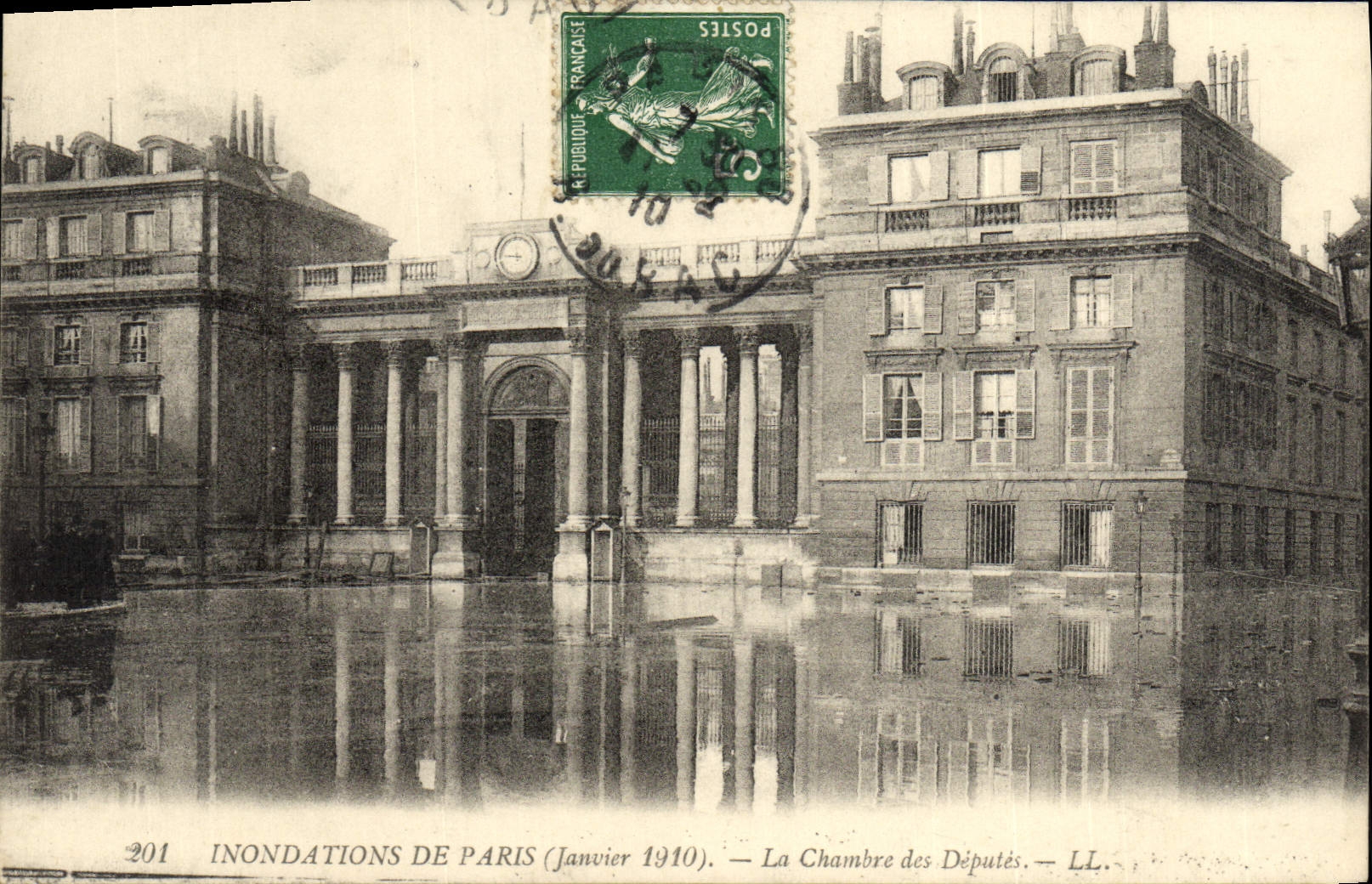 CPA Inondations De Paris La Chambre Des Deputes