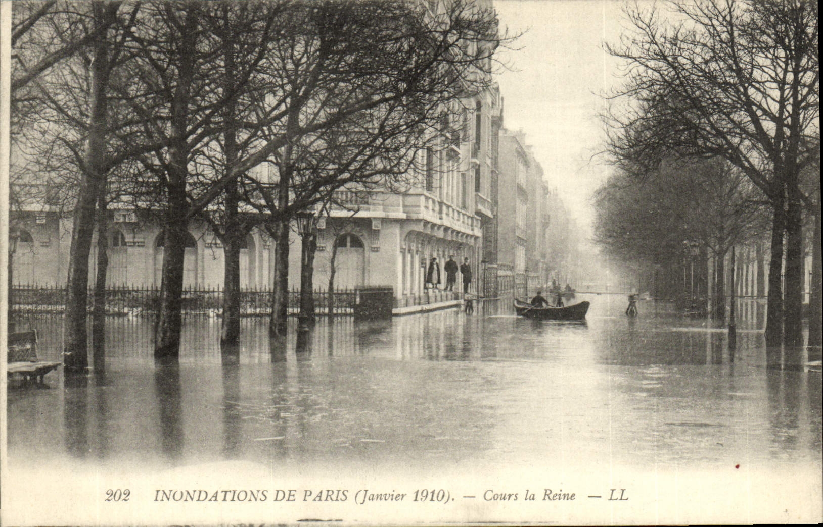 CPA Inondations De Paris Cours La Reine
