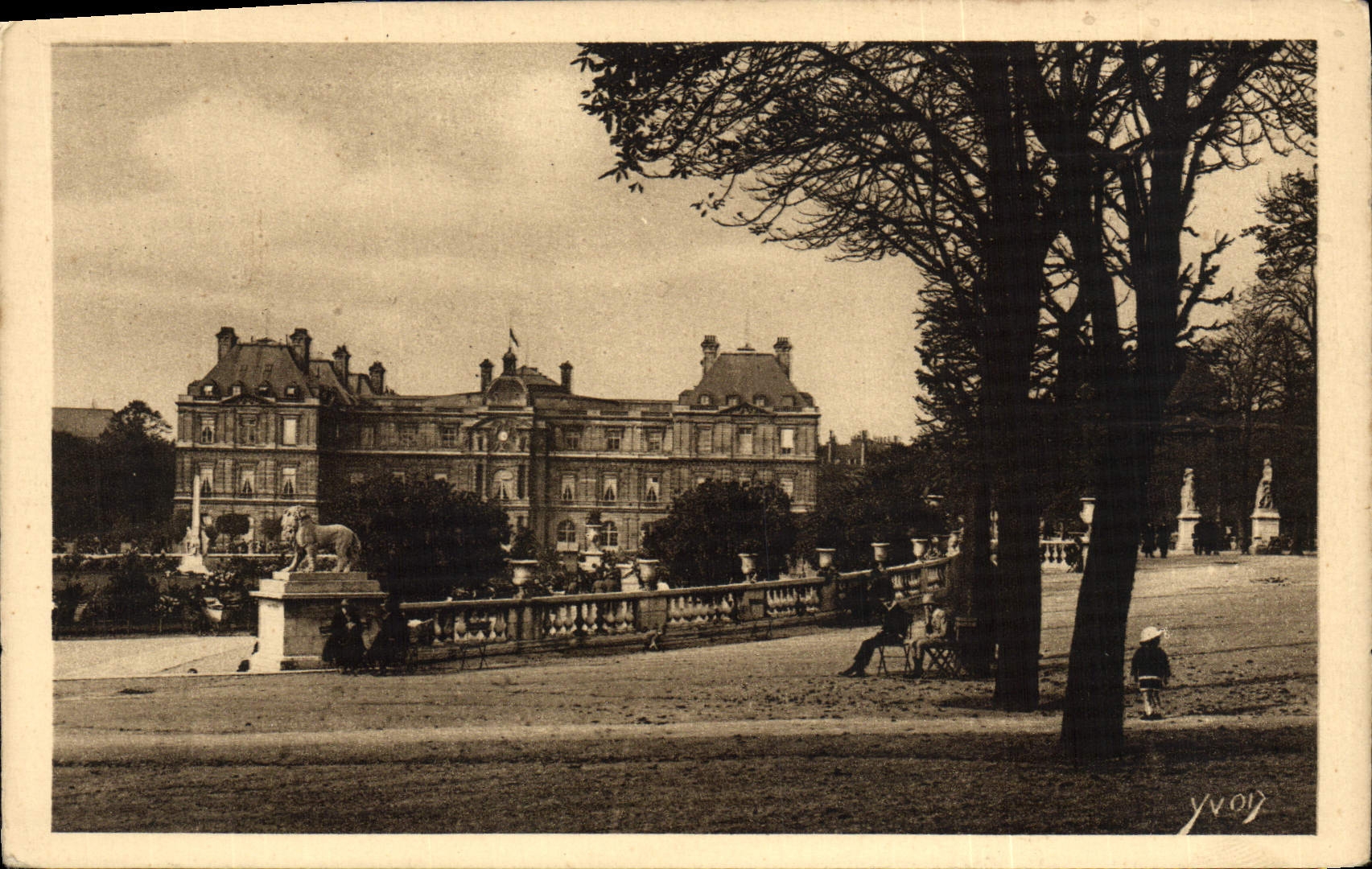 CPA Paris En Flanant Le Palais Du Luxembourg
