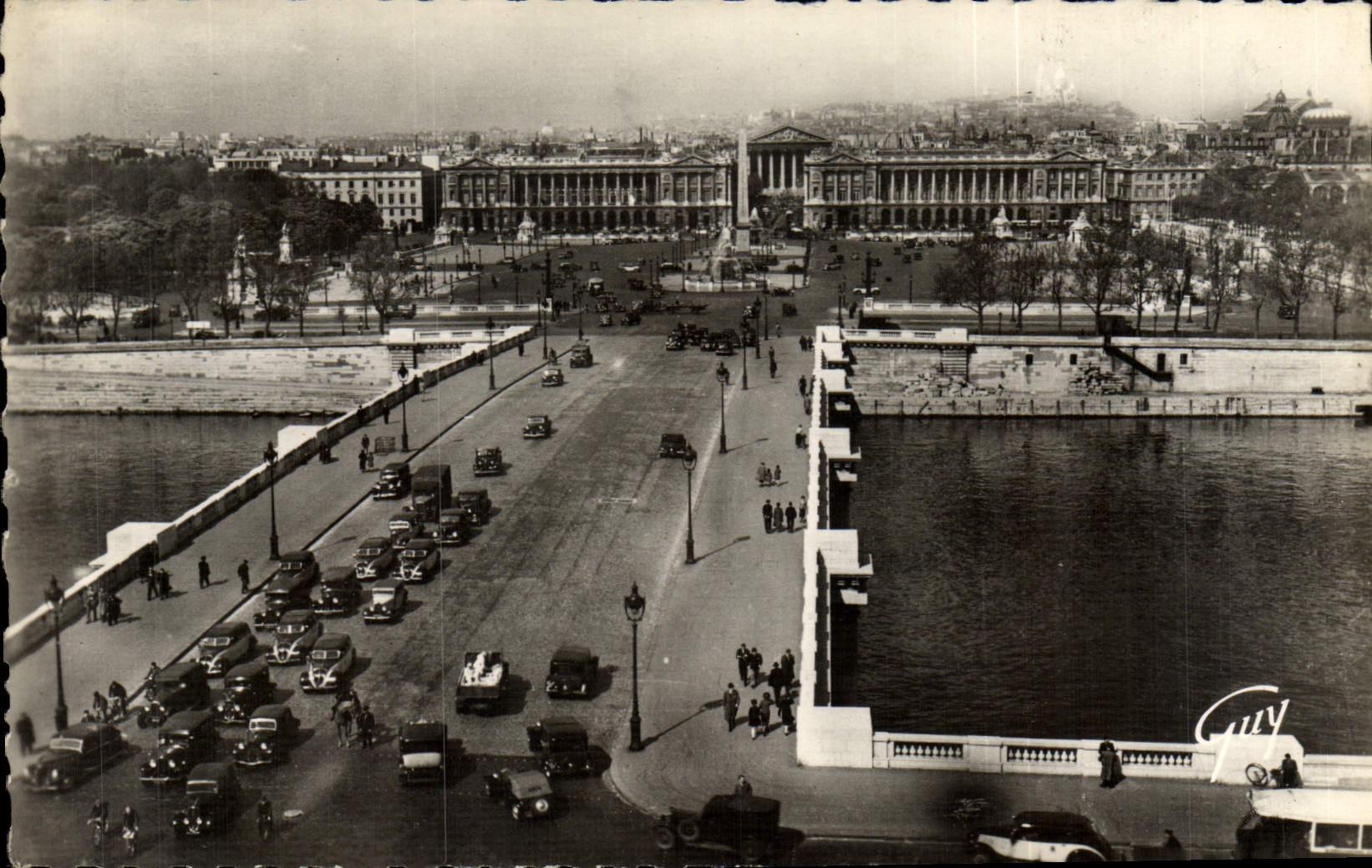 MODERN CARD Paris And Its Wonders Bridge And Place Of the Harmony