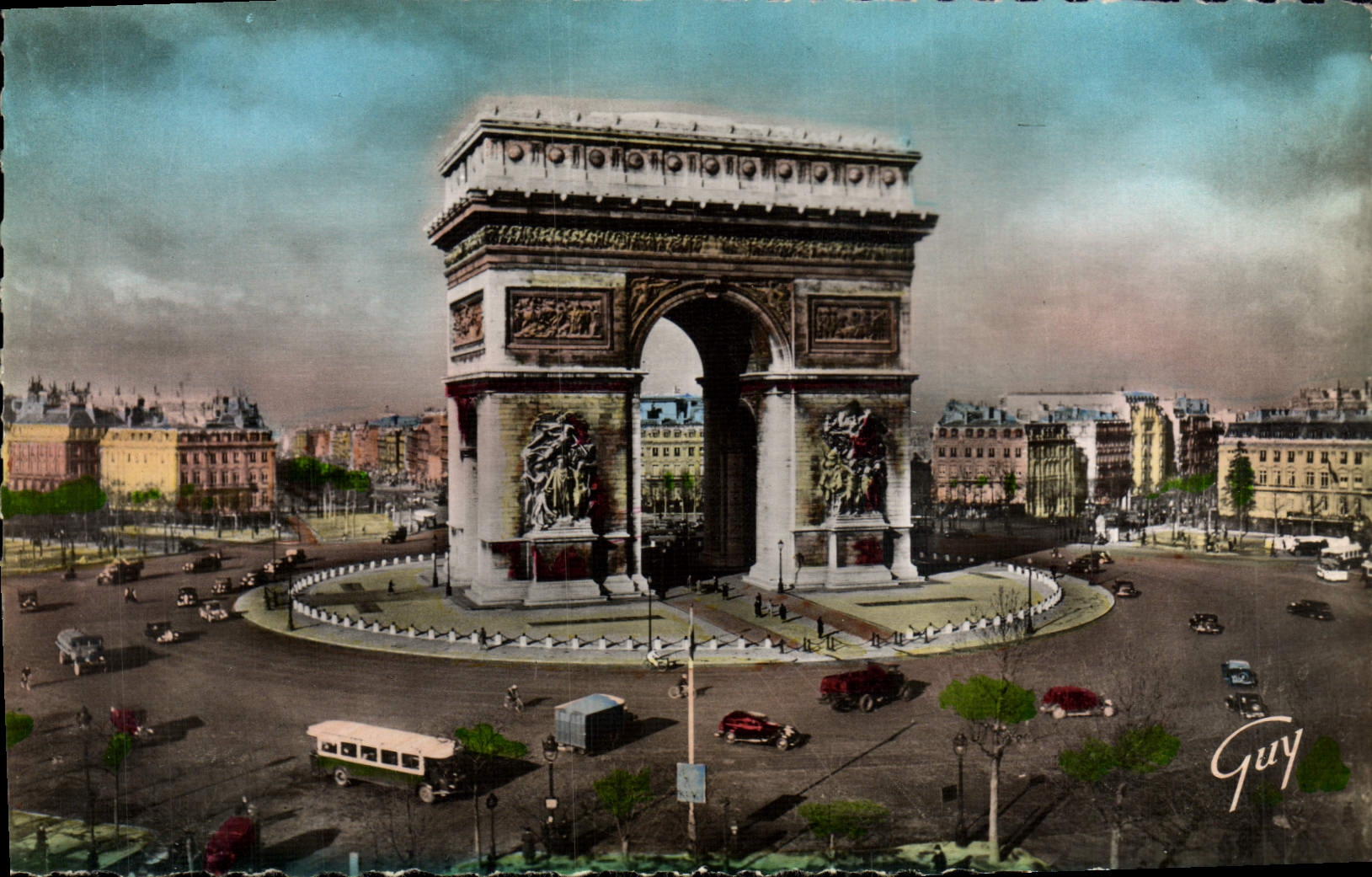 CPM Paris Et Ses Merveilles Place Et Arc De Triomphe De l'Etoile