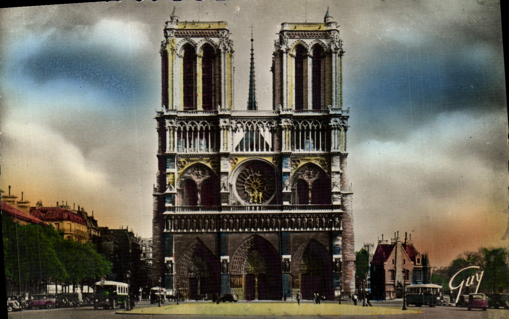 CPM Paris Et Ses Merveilles Facade De La Cathedrale Notre Dame
