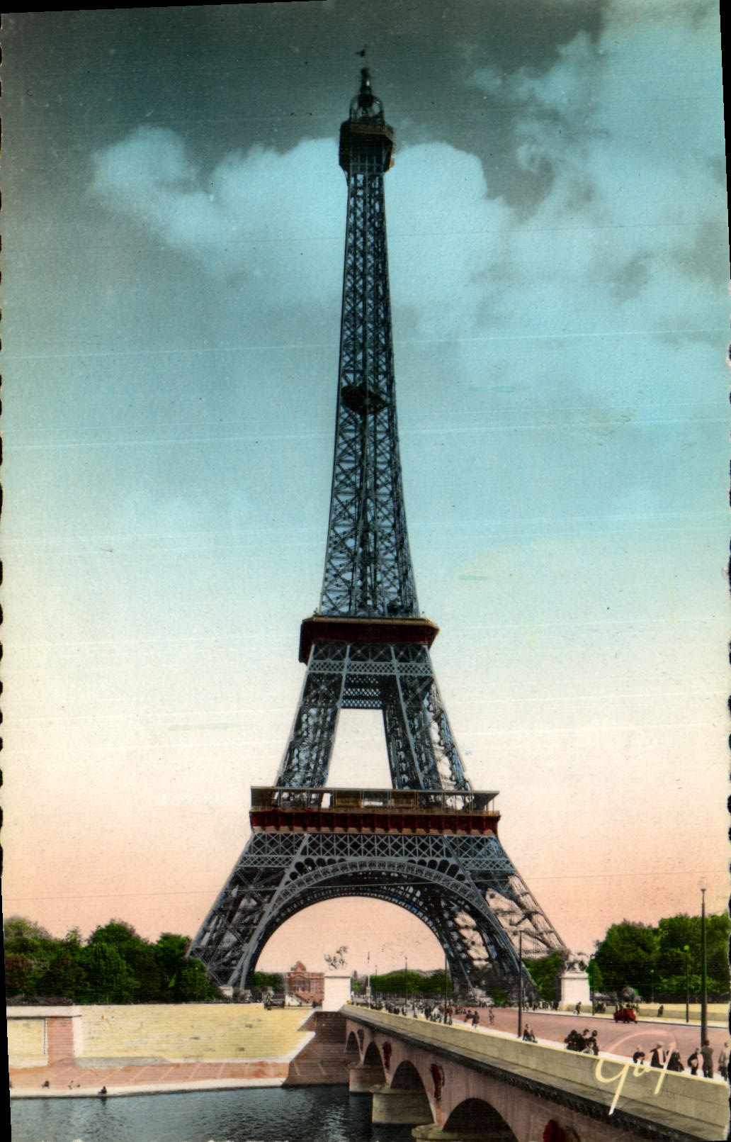 POSTAL MODERNA París y sus maravillas el puente de Iena y de la torre Eiffel