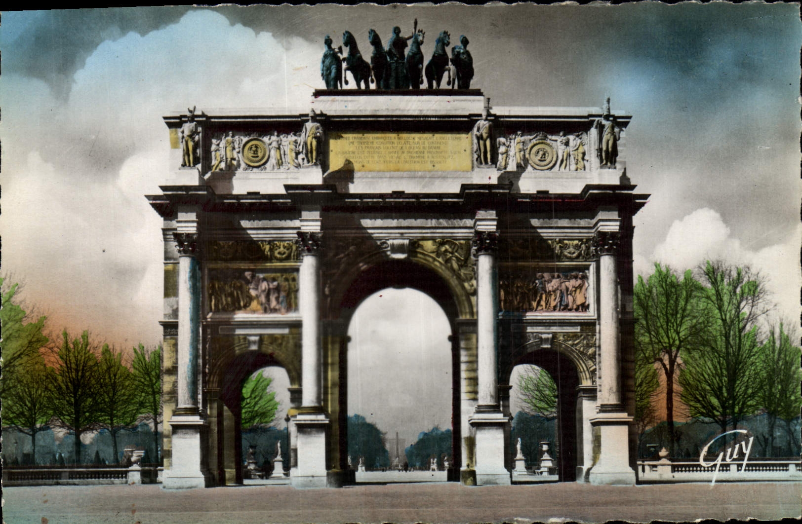 CPM Paris Et Ses Merveilles Arc De Triomphe Du Caroussel