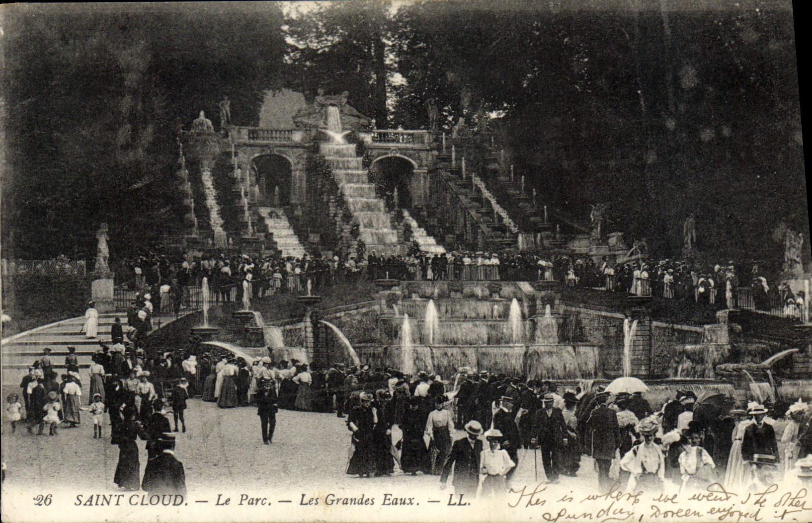 CPA Saint Cloud Le Parc Les Grandes Eaux