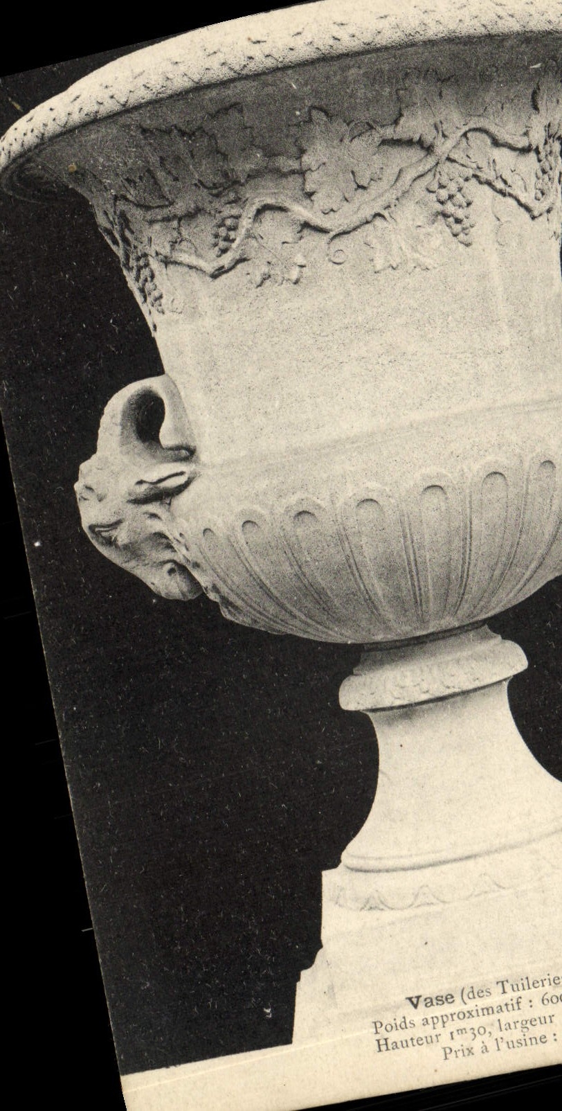 VINTAGE POSTCARD Vase of Paris Tileries