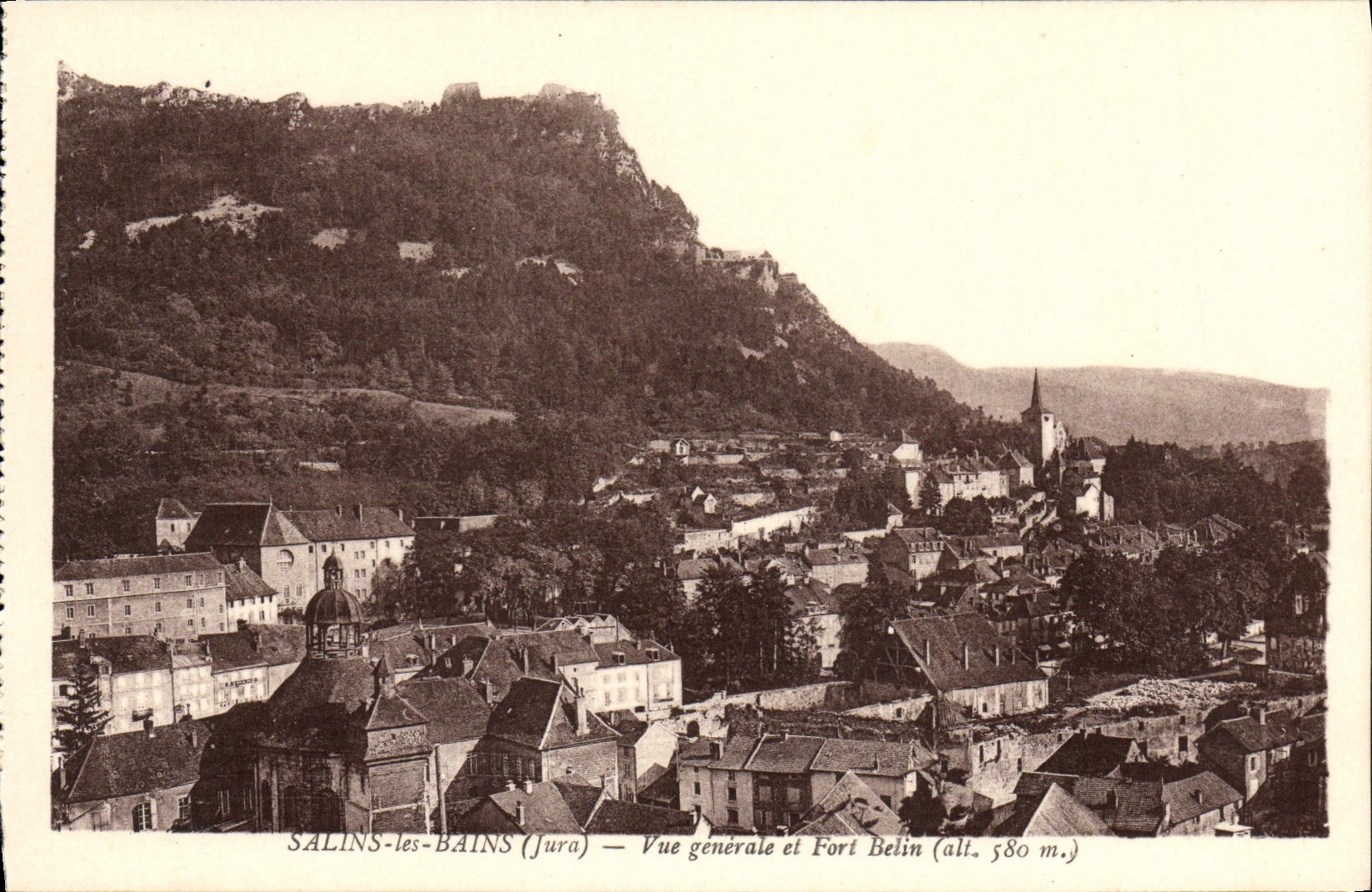 VINTAGE POSTCARD Saline Les Bains View And Strong Belin