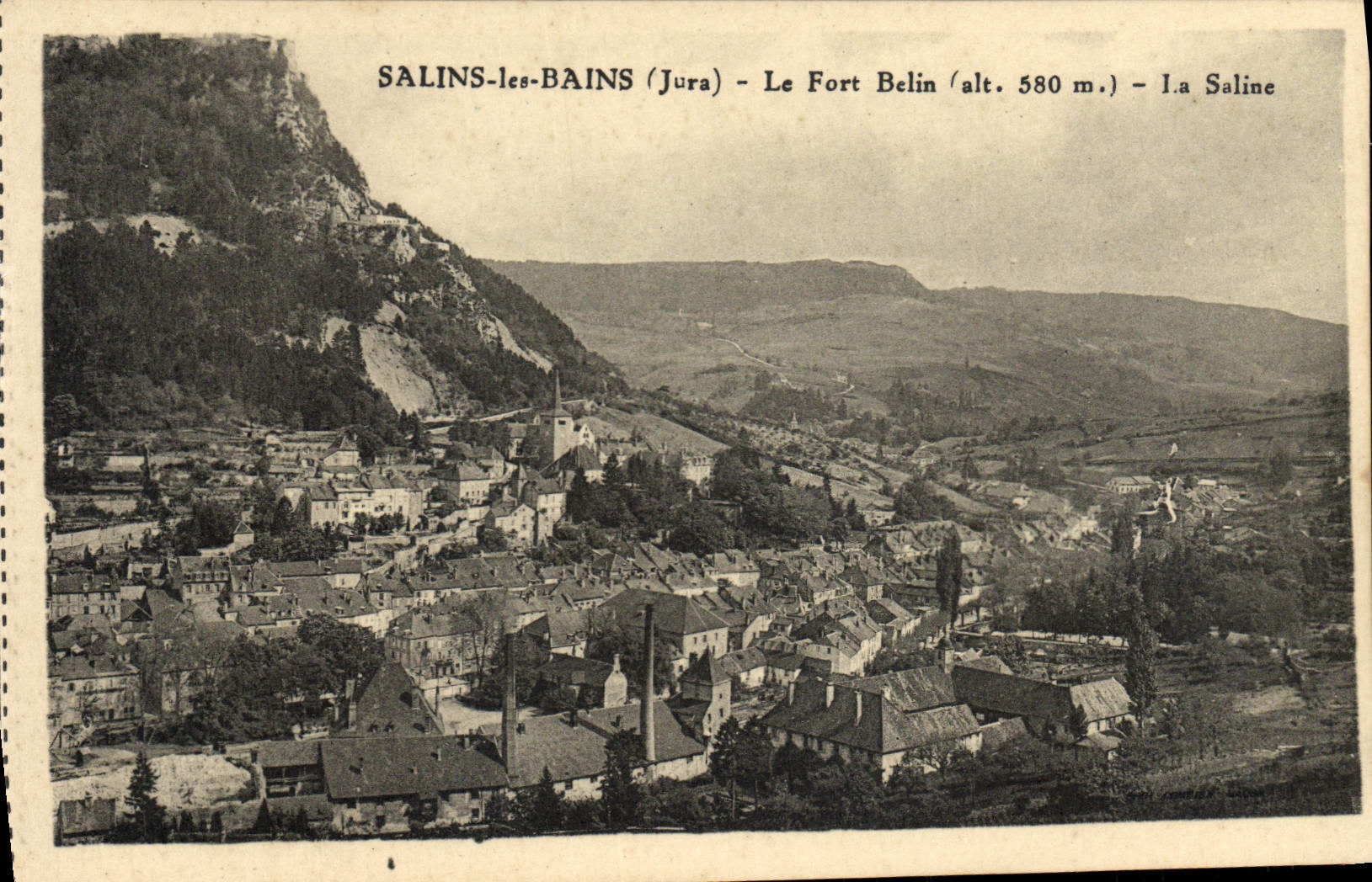 VINTAGE POSTCARD Saline Les Bains Strong Belin Saltworks