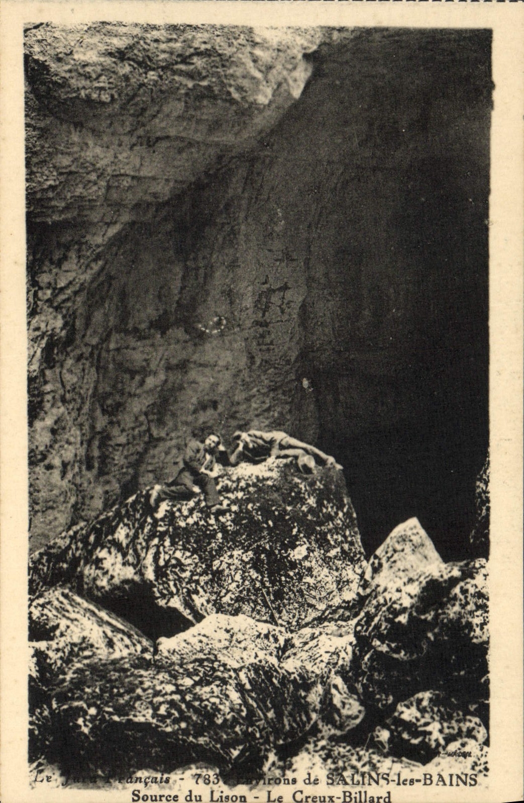 VINTAGE POSTCARD Surroundings Saline Les Bains Source Of Lison the hollow Billiards