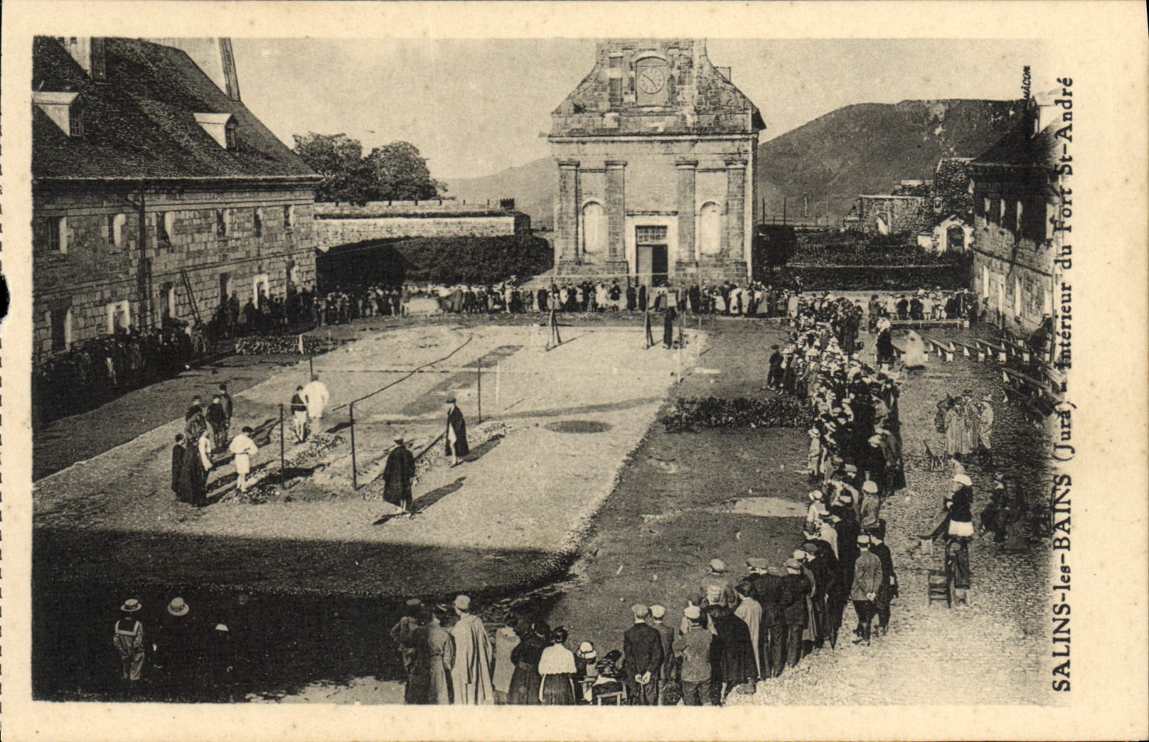 VINTAGE POSTCARD Saline Les Bains Interior Of Strong St Andre