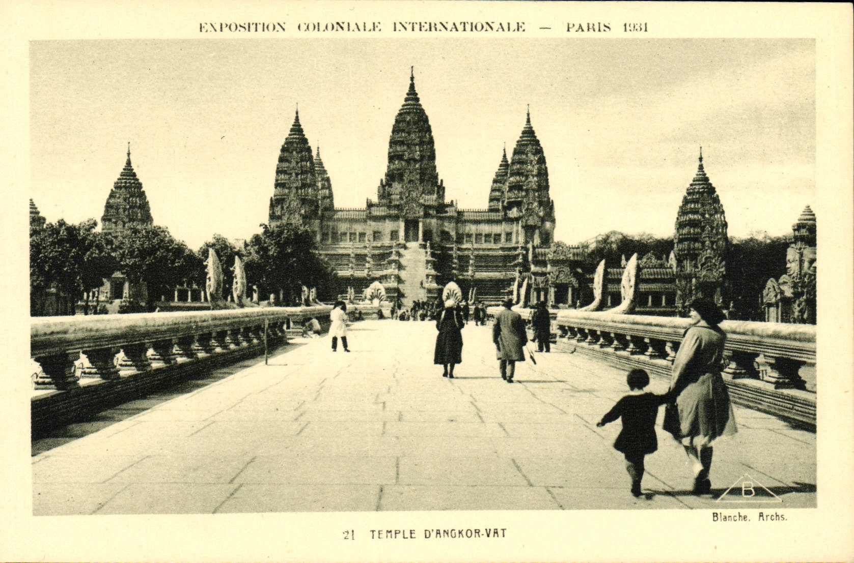 CPA Exposition Coloniale Internationale Paris 1931 Temple d'Angkor Vat