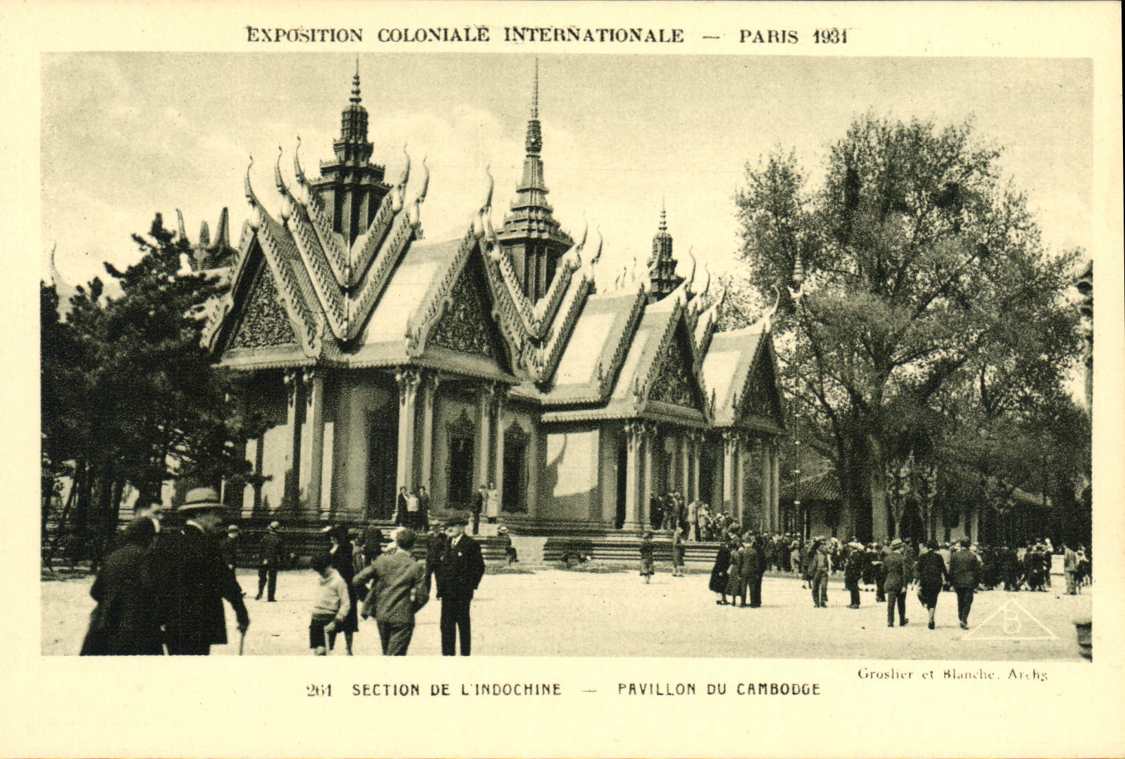 CPA Exposition Coloniale Internationale Paris 1931 Section de l'Indochine Pavillon du Cambodge