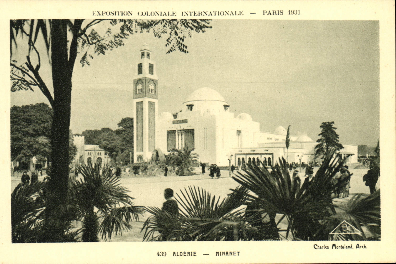 CPA Exposition Coloniale Internationale Paris 1931 Algerie Minaret