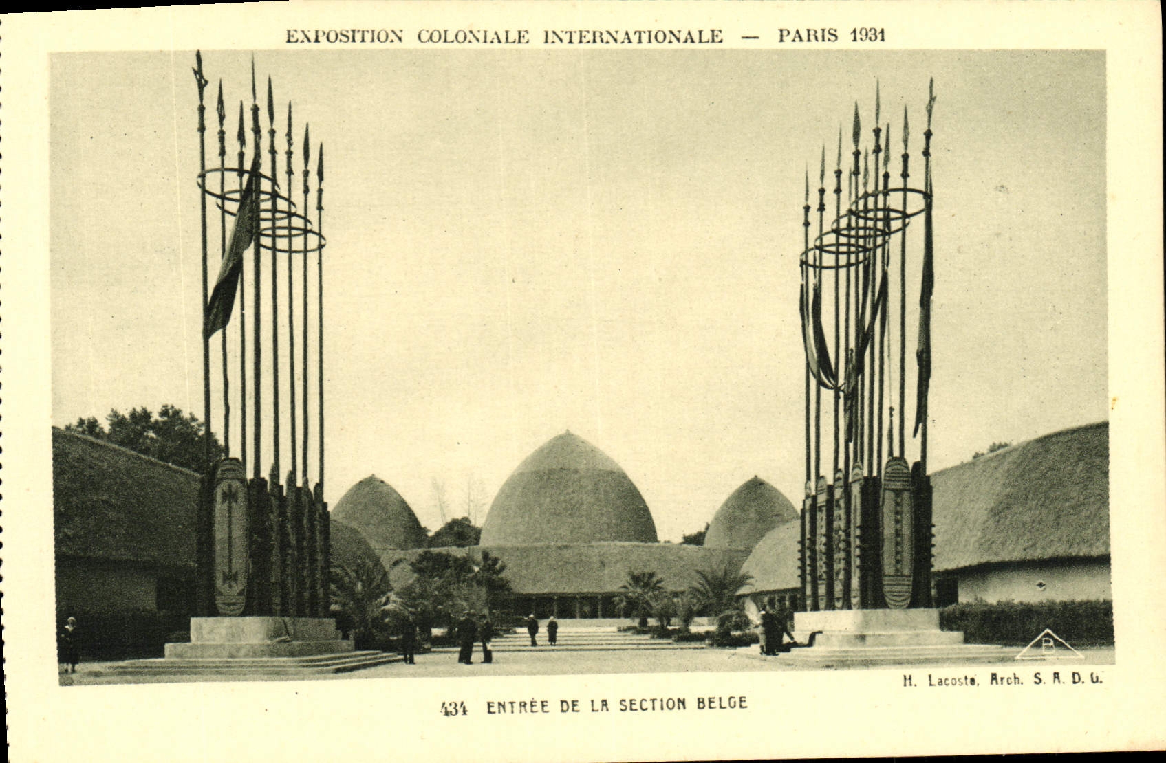 CPA Exposition Coloniale Internationale Paris 1931 Entree De La Section Belge