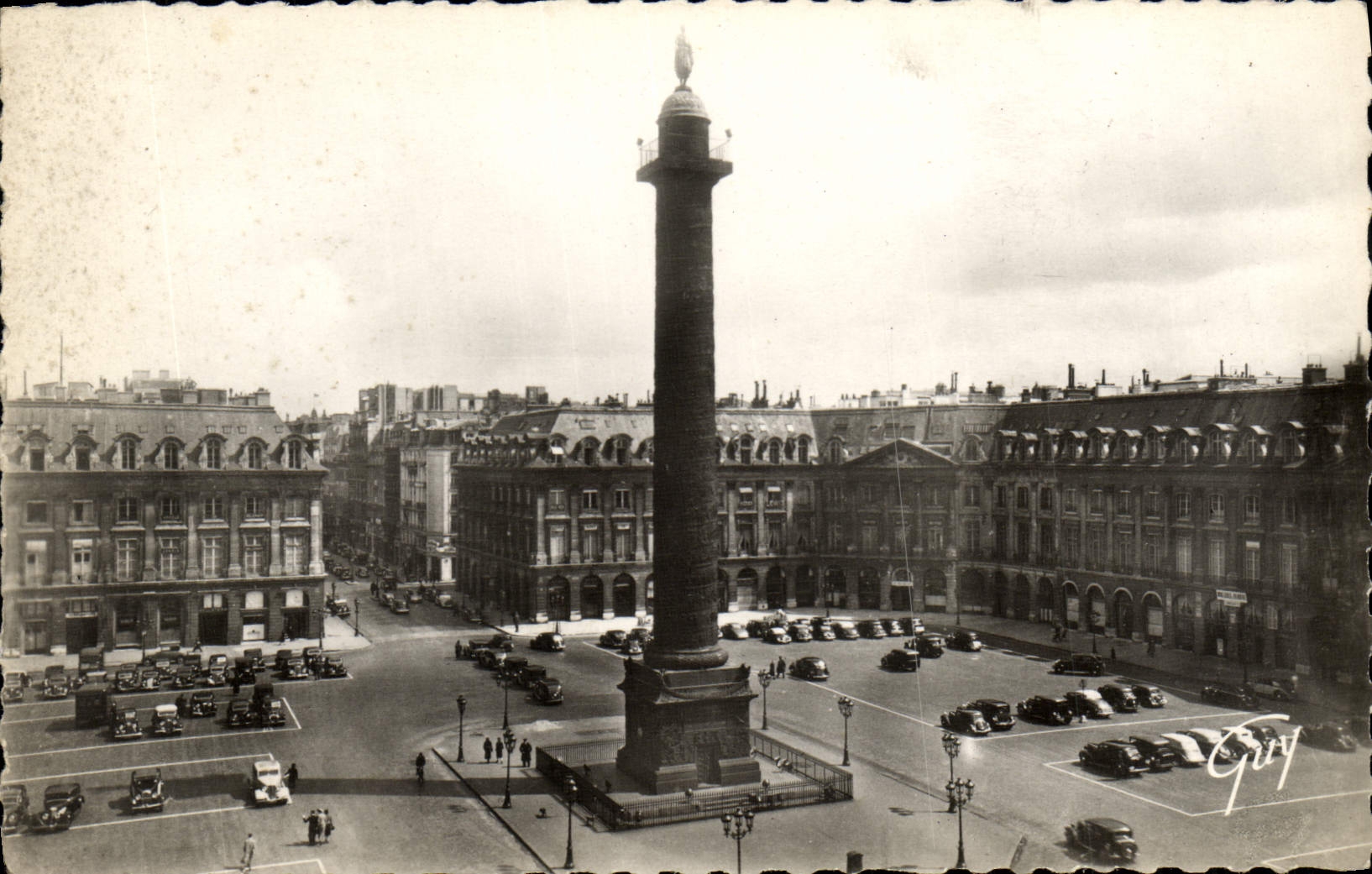 MODERN CARD Paris And Its Wonders Place Vendome And Colonne Of the Large army
