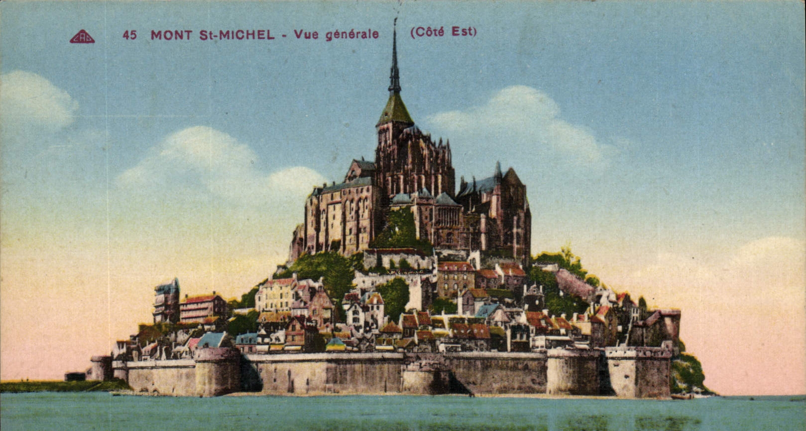 CPA Mont St Michel Vue Generale
