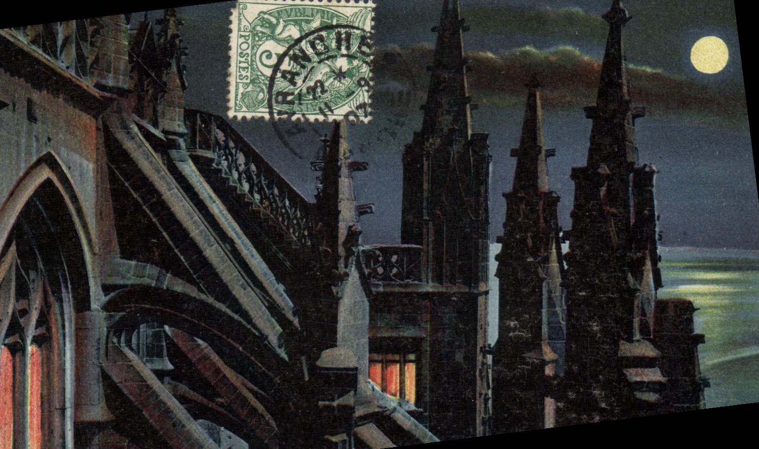 CPA Le Mont Saint Michel L'Escalier De Dentelles En Granit