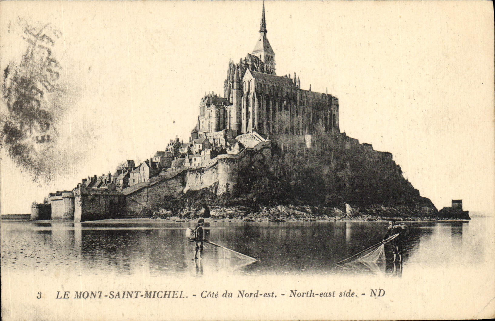 CPA Le Mont Saint Michel Cote Du Nord Est Pecheurs Peche