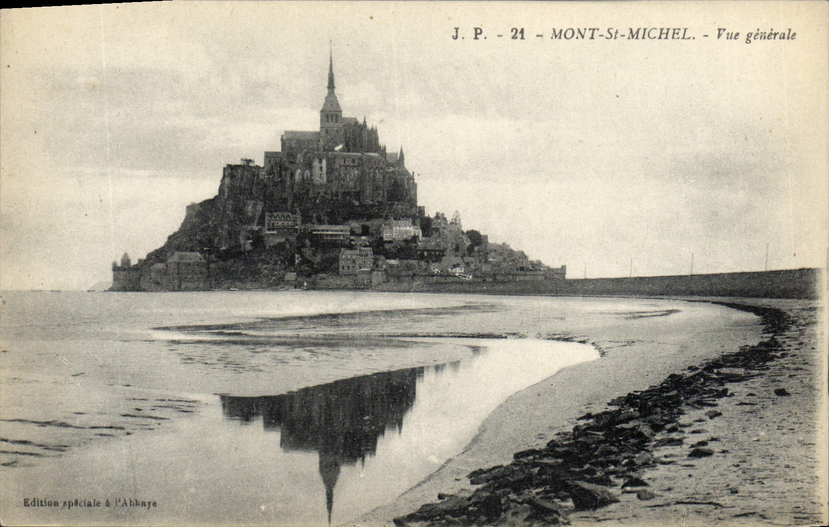 CPA Mont Saint Michel Vue generale