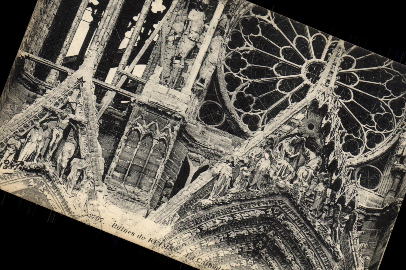 CPA Ruines De Reims La Cathedrale