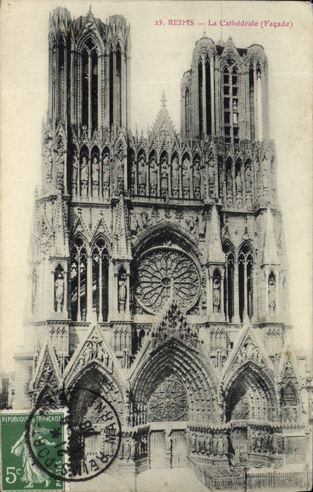 CPA Reims La Cathedrale