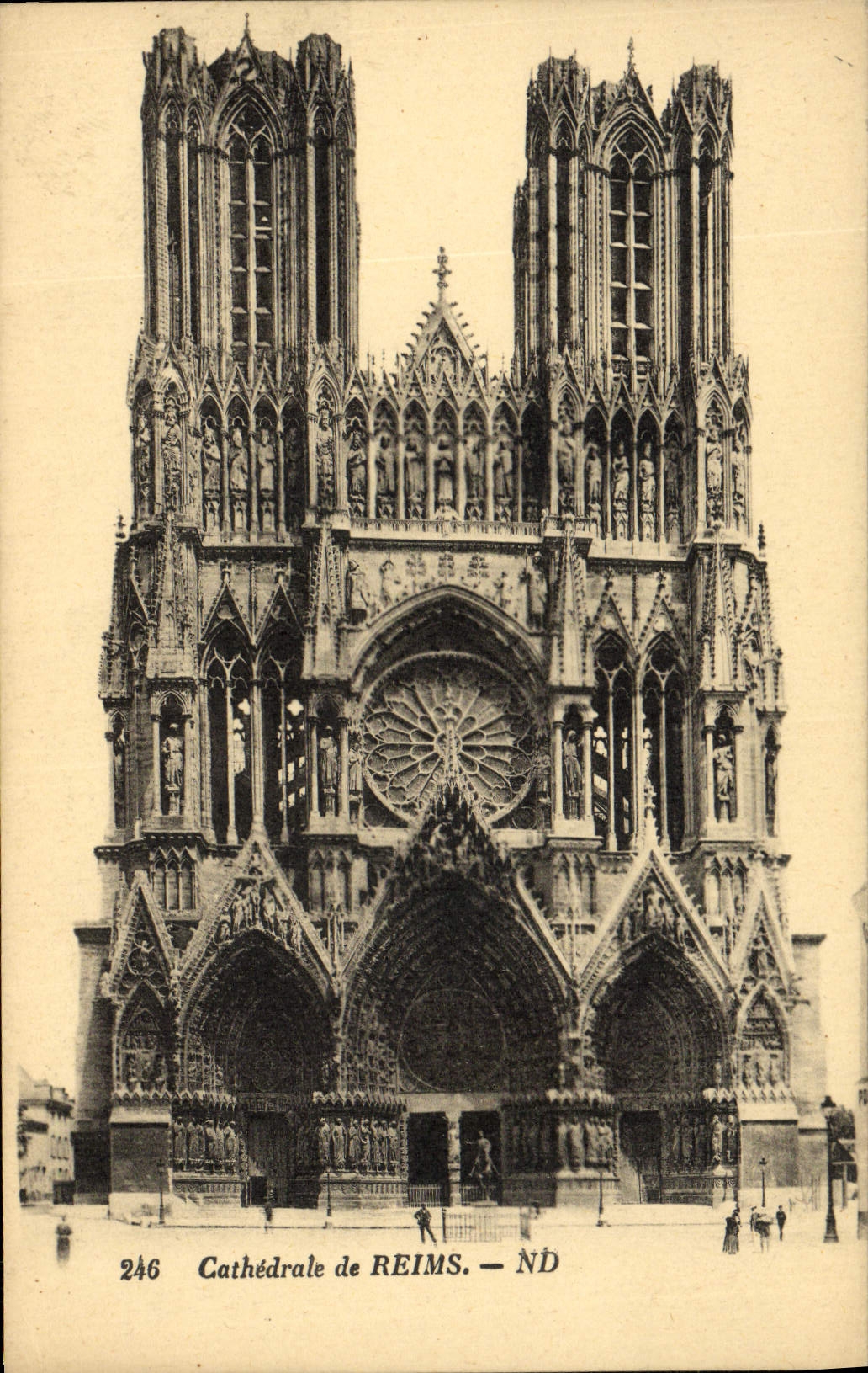 CPA Cathedrale De Reims