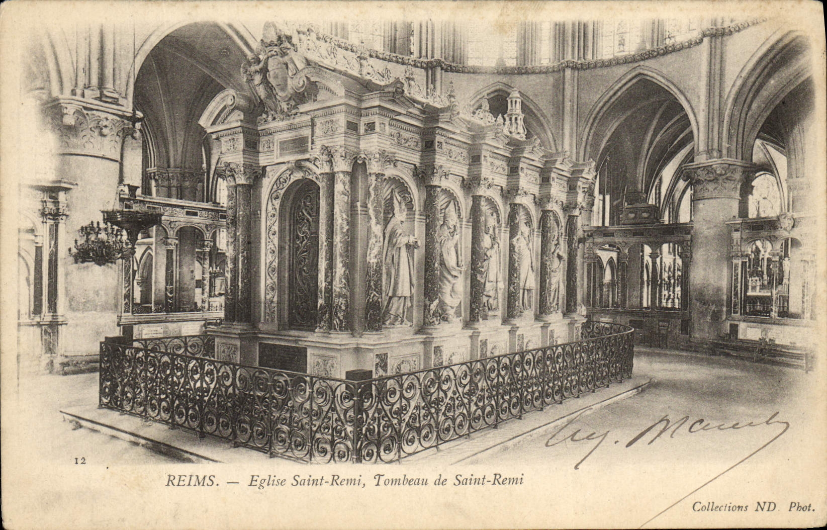 CPA Reims Eglise Saint Remi Tombeau De Saint Remi