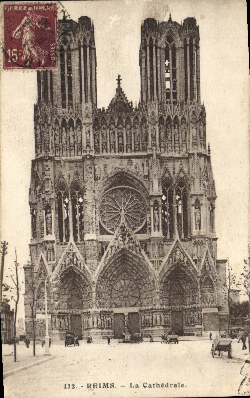 CPA Reims La Cathedrale