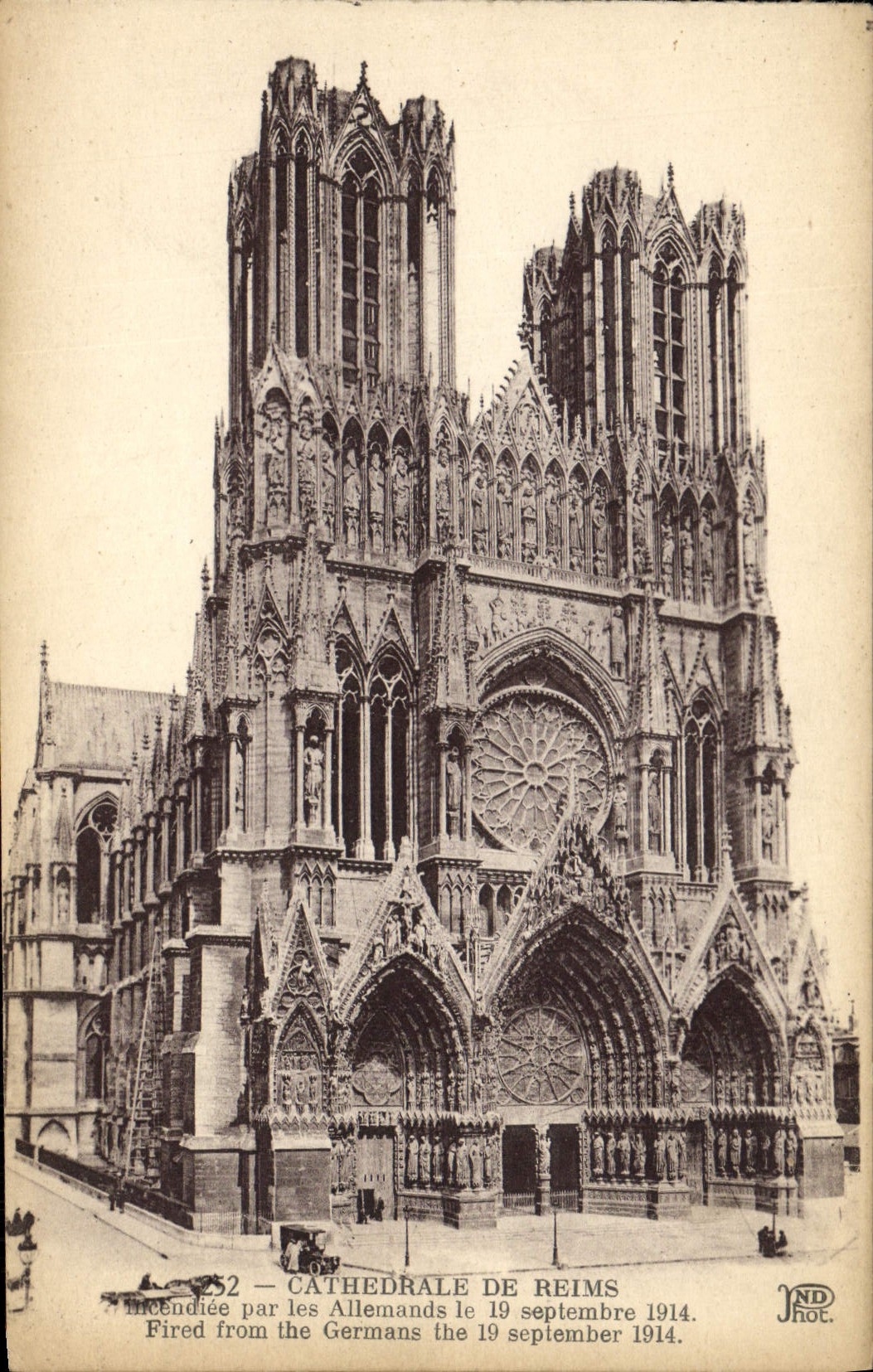 CPA Cathedrale De Reims