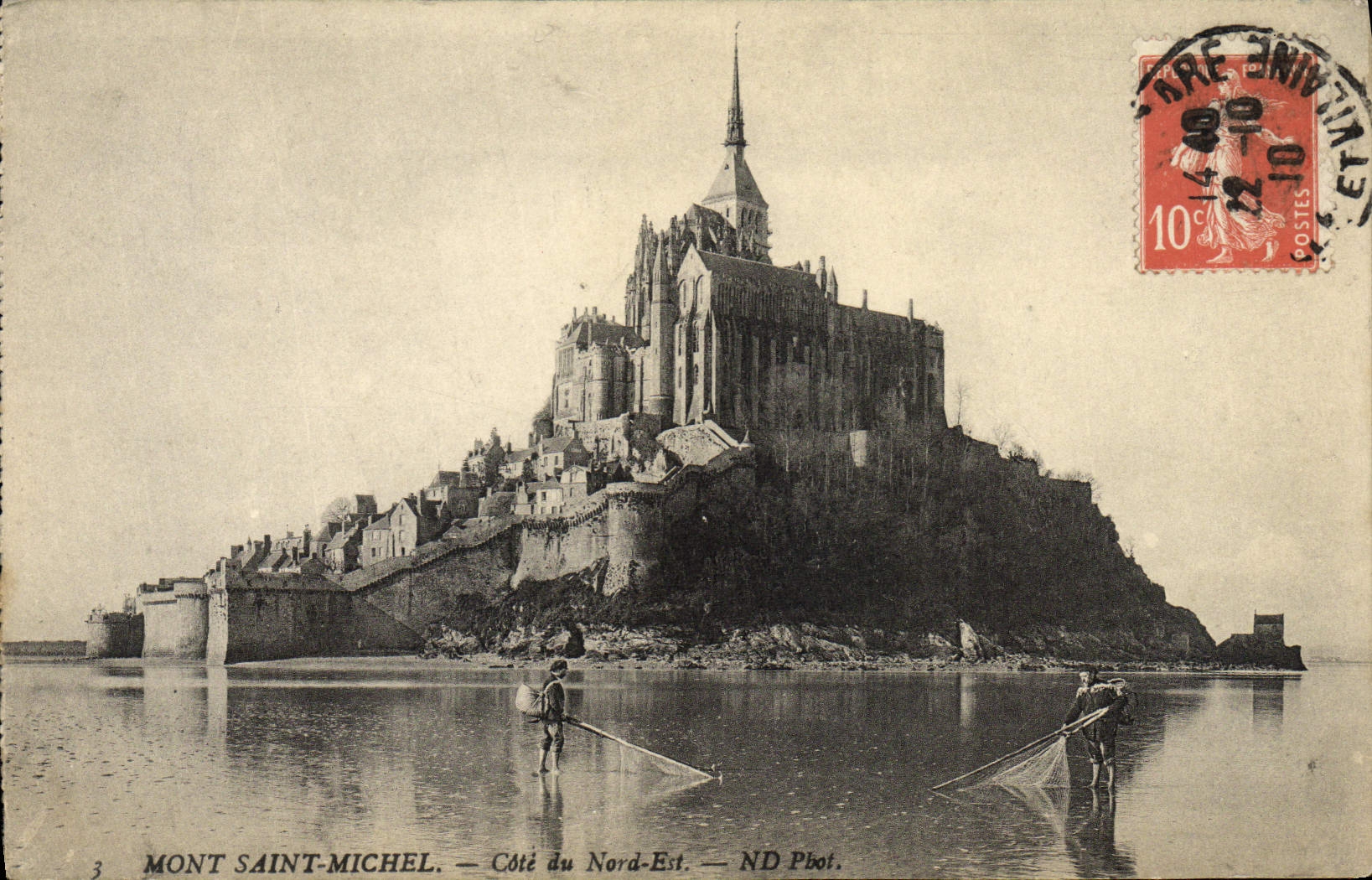 VINTAGE POSTCARD Mont Saint Michel Dimension Of North East