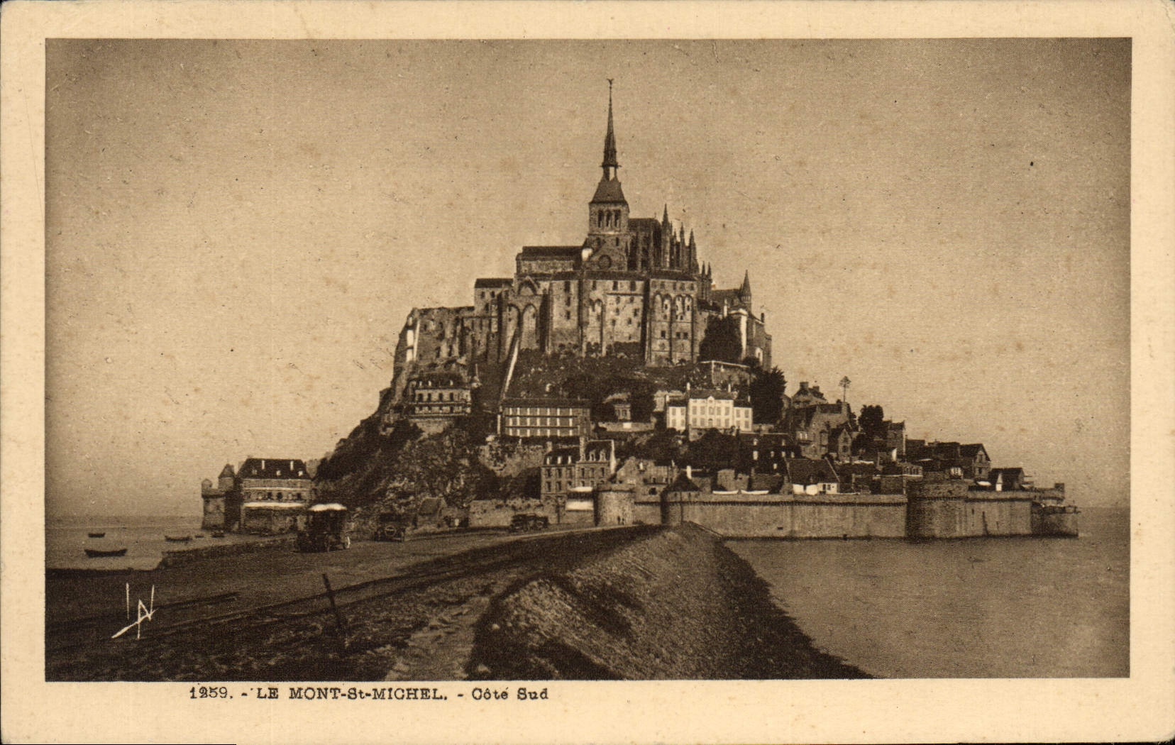 CPA Le Mont Saint Michel Cote Sud