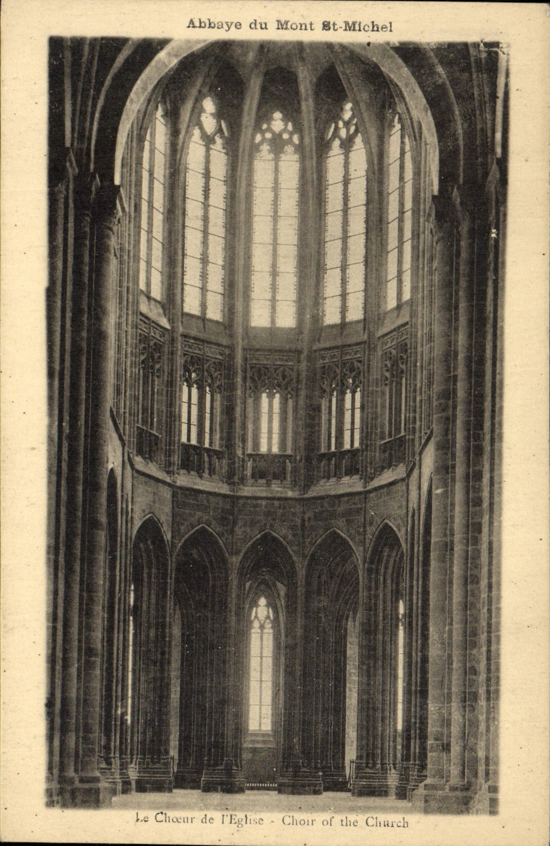 CPA Abbaye Du Mont Saint Michel Le Choeur De l'Eglise
