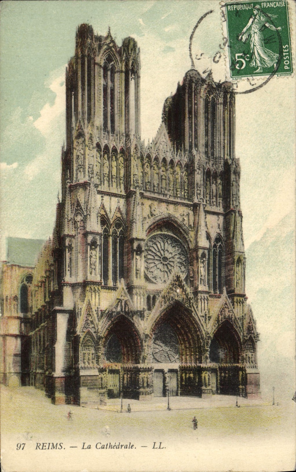 CPA Reims La Cathedrale