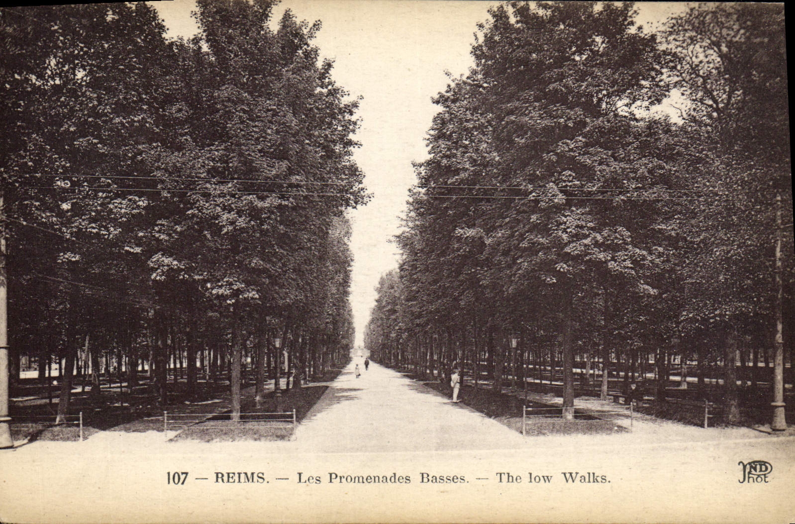 CPA Reims Les Promenades Basses