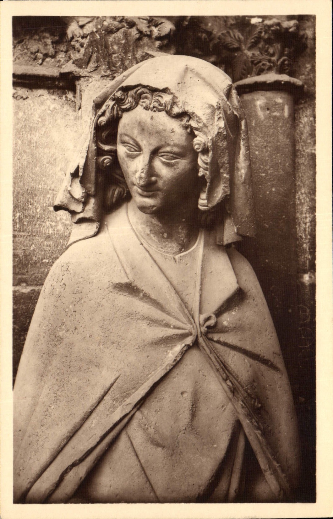 CPA Cathedrale De Reims Sainte Anne Porche Central Du Grand Portail