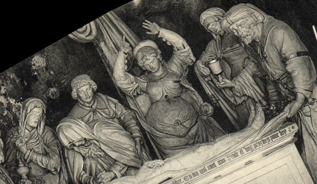 VINTAGE POSTCARD Rheims Church Remy Saint Holy Sepulchre coming from the vault of Templiers