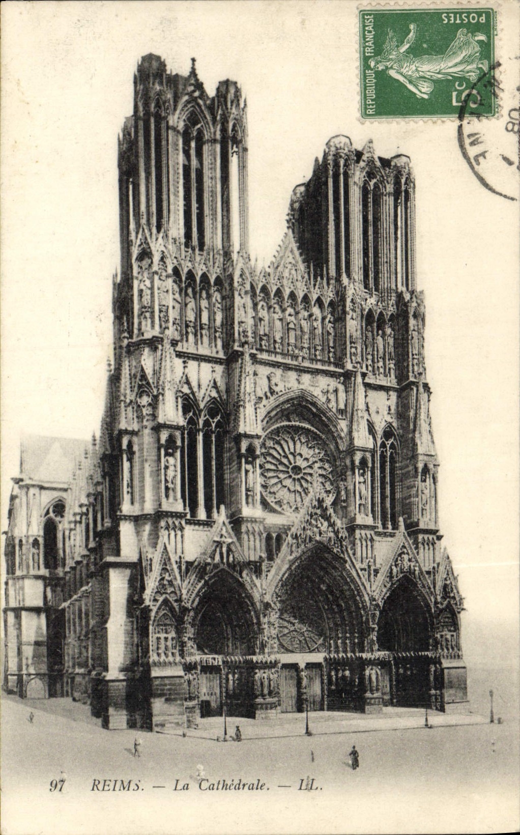 CPA Reims La Cathedrale