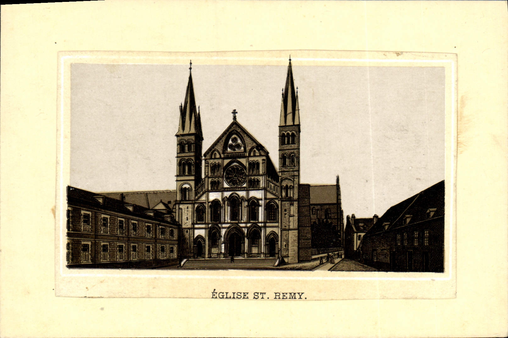 CPA Eglise St Remy Reims