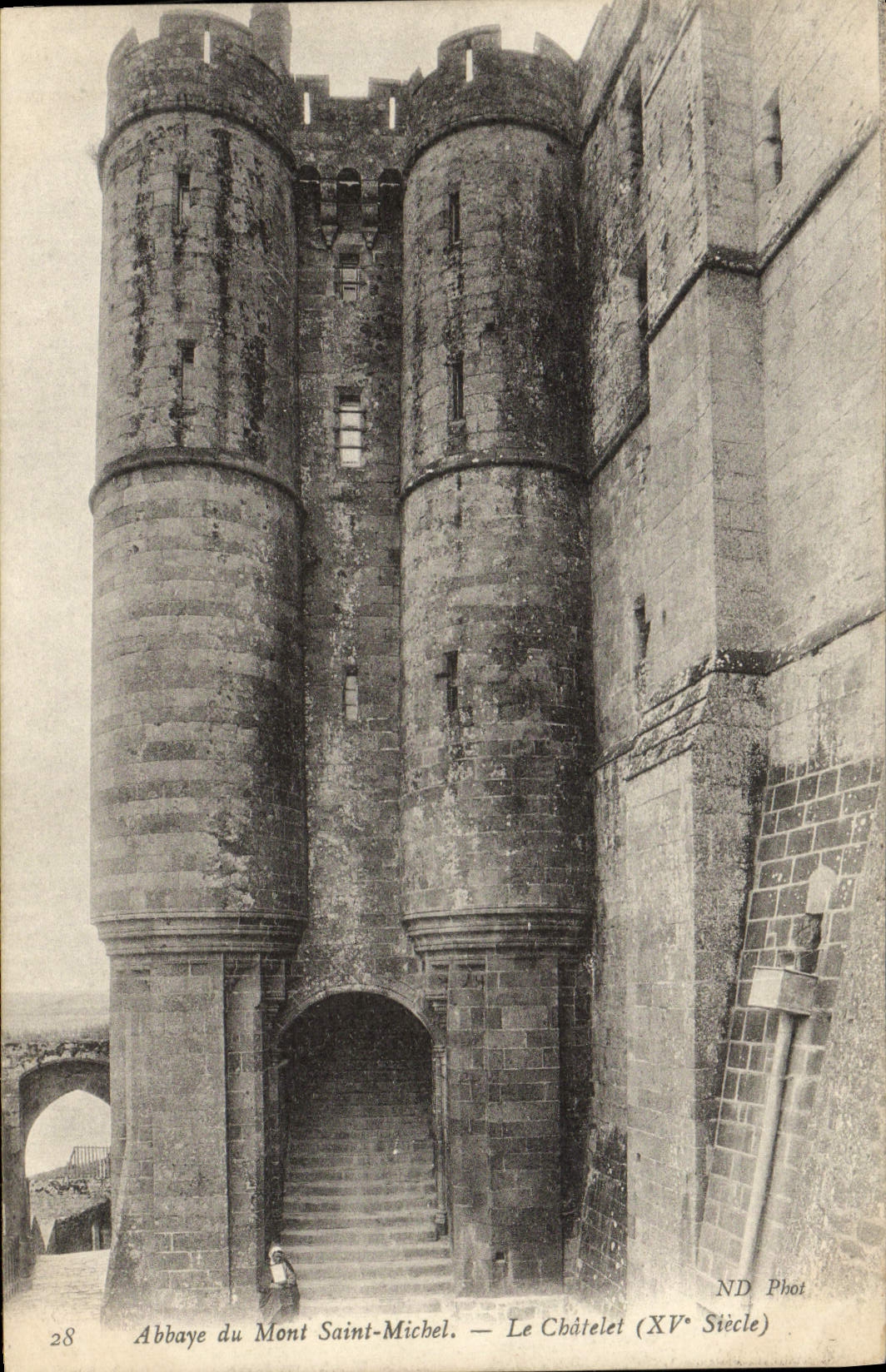 CPA Abbaye Du Mont Saint Michel Le Chatelet
