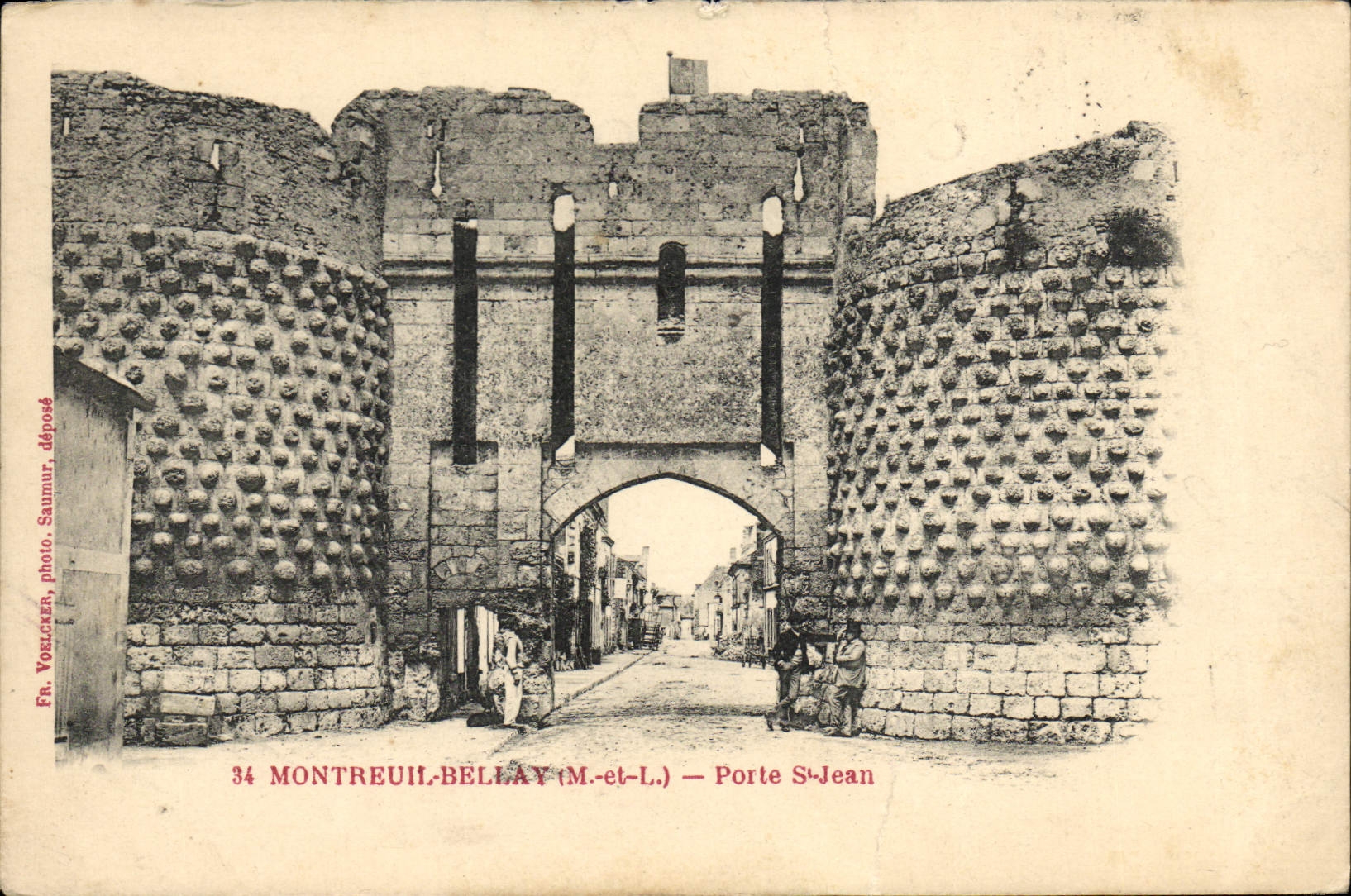 VINTAGE POSTCARD Montreuil Bellay Carries St Jean