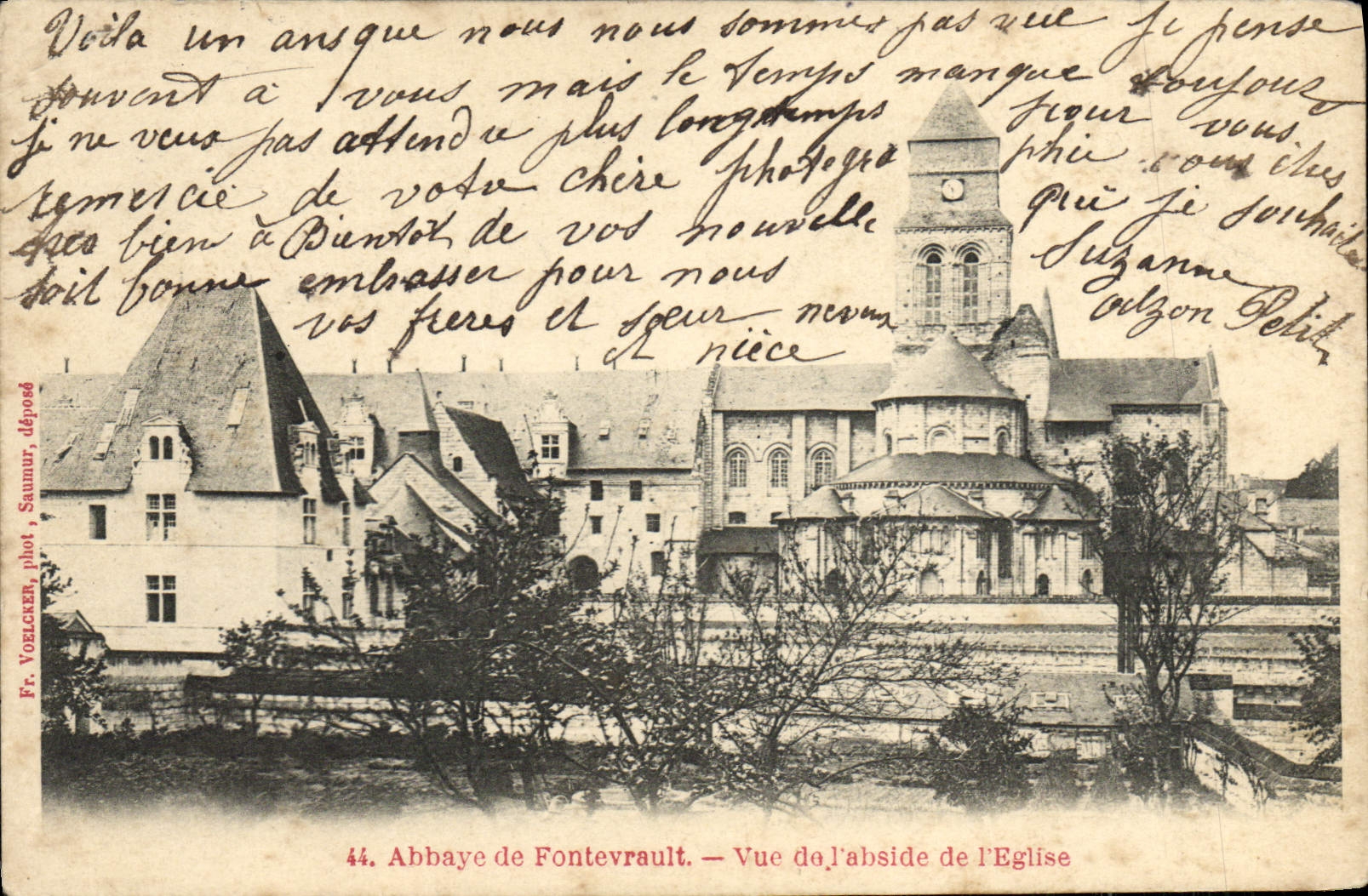 CPA Fontevrault Abbaye de Vue De l'abside de l'Eglise