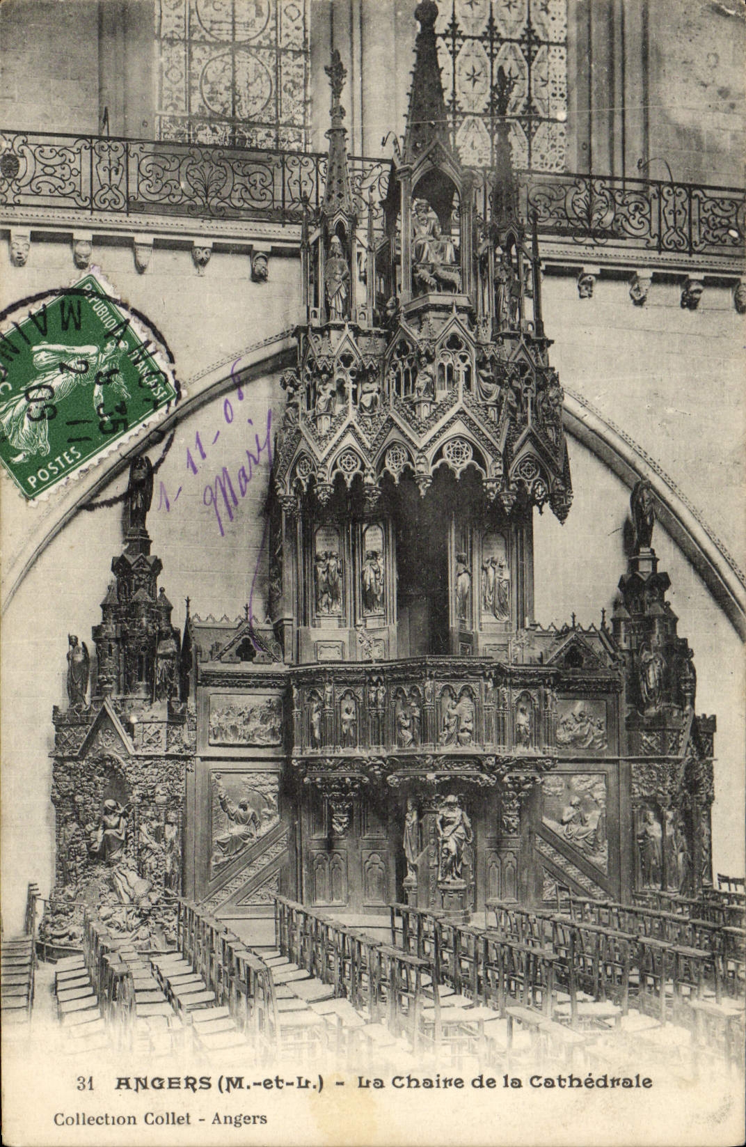 CPA Angers La Chaire de la Cathedrale