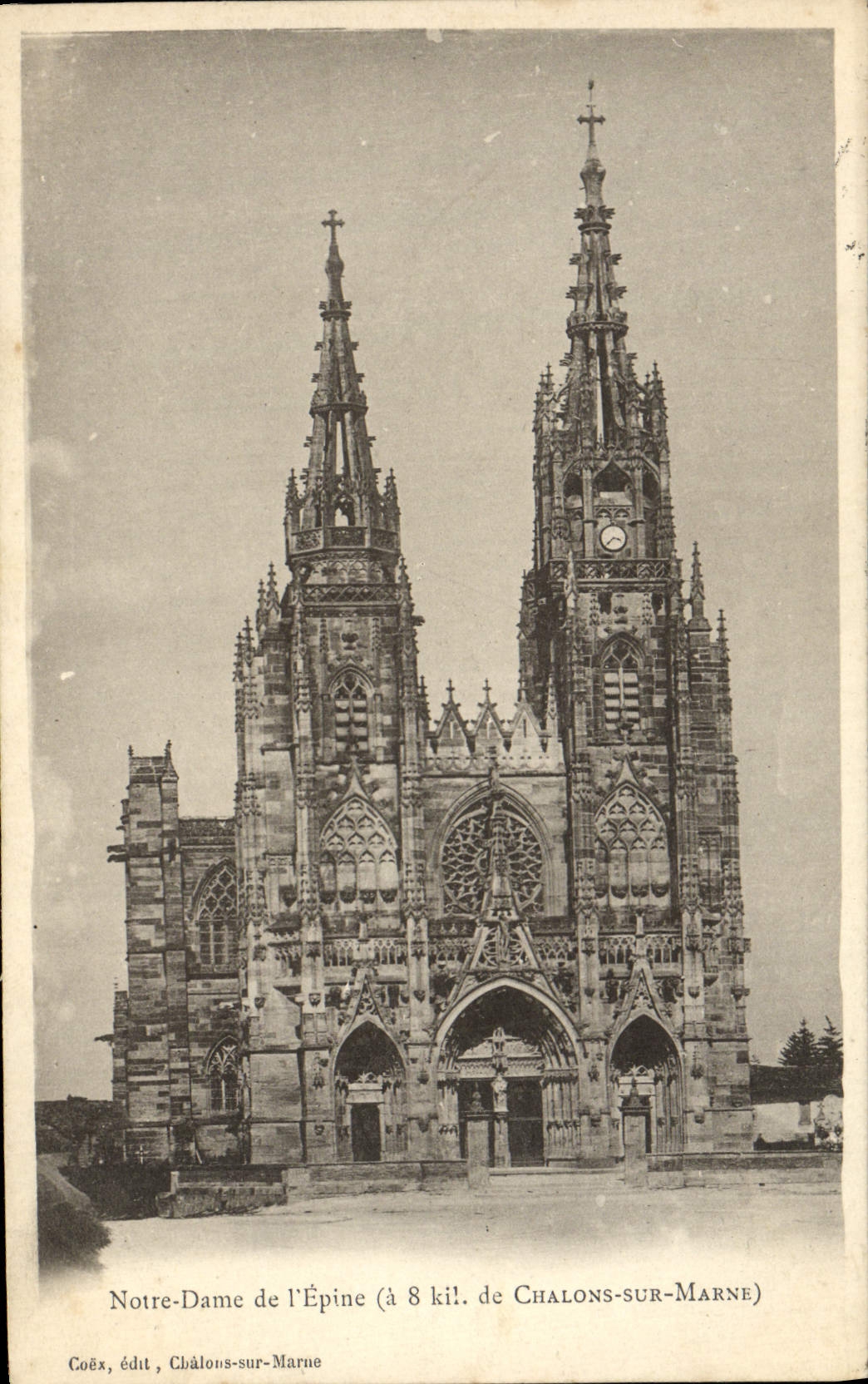 VINTAGE POSTCARD Lepine Notre Dame has 8km Trawl-nets on the Marne