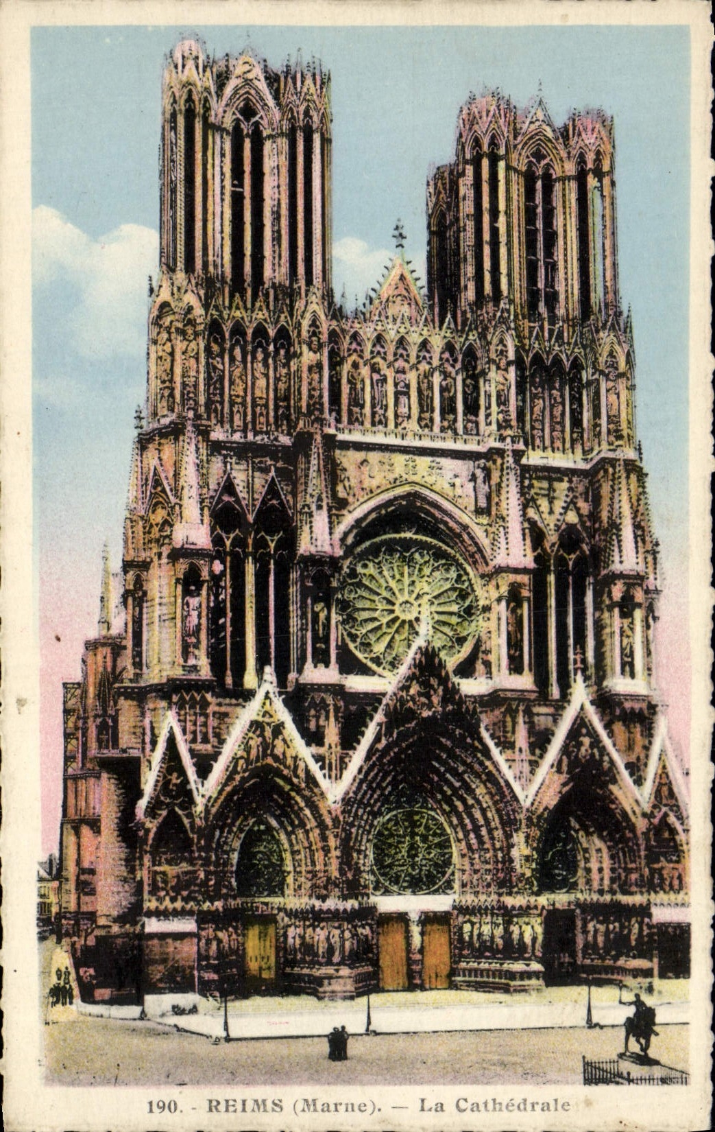 CPA Reims La Cathedrale 